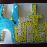 Name Cake Baby shower cake.