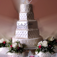 Wedding Cake Dominican Cake flavor with fondant