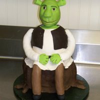 Shrek Shrek on a tree stump