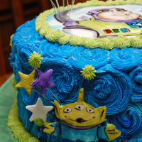 Buzz Lightyear Cake Butter cream and hand painted fondant