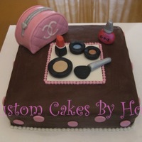 Makeup Cake For Makeup Birthday Party! 