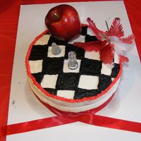 Twilight I put something from each book in the series. I used a real apple. The icing is buttercream & the cake was red velvet. It was a fun...
