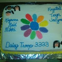 Girl Scout Daisy Court Of Awards Made this for my daughter's troop - court of awards ceremony at the end of the year. Made the faces to match the girls.