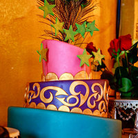 Peacock Wedding Cake 