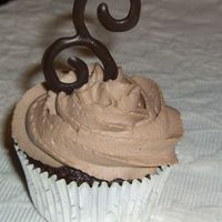 Chocolate Cupcakes With A Dark Chocolate Swirl I made these cupcakes for my girlfriend's baby shower. I made the swirls out of Mercken's dark chocolate, witha delicious...