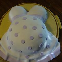 Practice Belly Cake Made this cake as practice for a bump cake due later this week. It was my first attempt, and it doesn't look half bad. Used the polka...