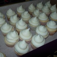 Wasc Cuppies W/buttercream Dream Frosting Cuppies for an employee's last day. No frills, just cake + frosting!