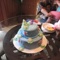 Lily Pad Cake Lily pad cake for little girl named Lilly. Super cute. 3rd cake ever.