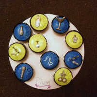 Charm Cupcakes For my mum - she was given bracelet charms for her birthday so I made "charms" for the other girls too! The real charms were...