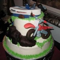 Dads B-Day Cake I LOVED making this cake. HUGE daddy's girl!! He is a BIG kid and loves to play...so I made him a cake w/ all of his favorite "...