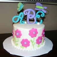 Happy Birthday Cake This was one of my first cakes I made, I made it the same day I made the pink,green and white polka dotted cake in my picture album. It&#...