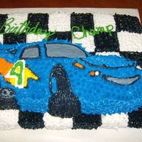 Race Car Birthday Cake My son wanted a race car birthday cake for his 4th birthday so this is what he got. Bottom layer sheet cake with black and white checked...