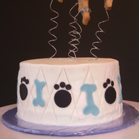 Abe's Birthday i needed an excuse to make a cake, so my dog's first birthday it is! (he won't eat it, don't worry :) ). yellow cake,...