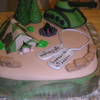 Child's Army Cake I used renay888's cake as my inspiration and then added some other items. Check her cake out.