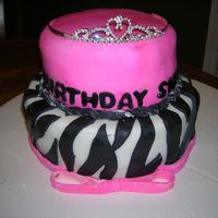 Pink Zebra Birthday Cake Sheyene's Birthday Cake!