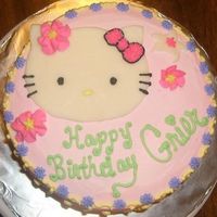 Hello Kitty Birthday Cake Hello Kitty is white chocolate candy clay.