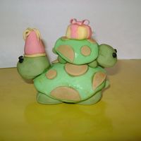 Birthday Turtle This was my first attempt at making a 3D figure. My sister loves turtles and it is for her birthday cake.