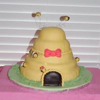 Beehive Cake I made this cake for a friend's one-year old birthday party. The party was Winnie the Pooh theme. The cake is lemon with raspberry...