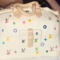 Louis Vuitton Purse Birthday cake for my cousin...She loved it SO much she didn't cut it;)