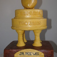 Trophy Cake This cake was made for my son's football team banquet. Thanks for looking.