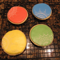 Christmas Cookies! Idea taken from bbmom's wonderful lace cookies! NFSC with royal icing.