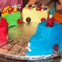 Trains YAY for Betty crocker.com. This cake was fun and easy, I really like it so I gave it a whirl. Its lemon cake with buttercream frosting. The...