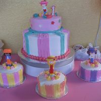 Img_2105.jpg Mocha cake with chocolate fudge filling (big cake) covered with marshmallow icing. The strawberries, borders are made of fondant. My first...