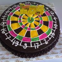 Dart Board Cake A chocolate cake with royal icing i made for my cousin's father in-law.