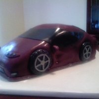 Car Cake this cake was to be a corvette my firstattempt at making a car cake, came out ok but need more practice on cars, marble cake with...