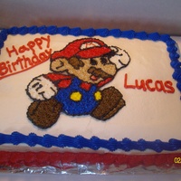 Super Mario I did this cake for my video game crazed nephew