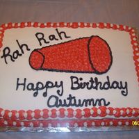 Cheerleading My daughter wanted a cheerleading cake.