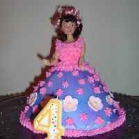 Doll Cake first try with the wonder mold cake pan..