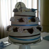 Robin's Egg Blue And Brown 