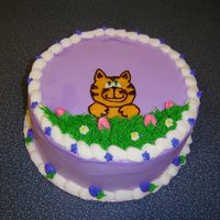 Cat Cake This is an icecream cake, made for a lady who loves purple color and cats. A combined creation to express both her choices.