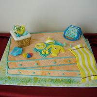 Ready For The Baby A baby brings lots of joys for the first time parents....This cake is a unique way to express their feelings, showing that they are waiting...