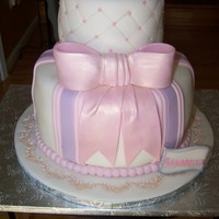 Christening Cake White Cake with raspberry filling