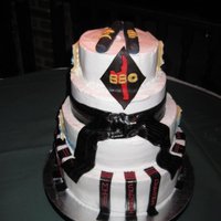 Karate Black Belt Ceremony 17 recipients of black belt - buttercream with fondant & royal icing