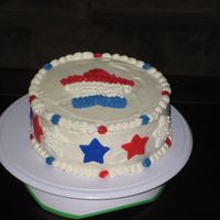 Happy 4Th! Buttercream with fondant accents