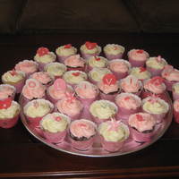 A Very Pink First Birthday I really enjoyed making the wrappers for these cupcakes!