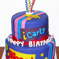 Icarly Top tier 6" round Chocolate, bottom tier 8" round vanilla, vanilla buttercream and fondant. The mom sent me a design and a few...