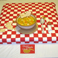 Chicken Noodle Club I made this cake for a local charity event. It's vanilla pound cake with vanilla buttercream. It's for an organization that...