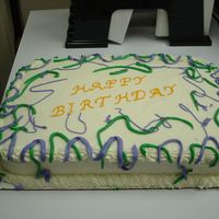 First Buttercream Birthday Cake 