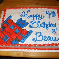 Transformers Cake I would like to say THANKS to Cakecenter.com I got this from someone else's photos. So Thanks So Much the little guy LOVED the CAKE...