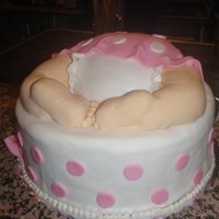 1St Babybum Cake ive always wanted to try this, and finally had a chance to; vanilla wasc covered with fonant, chocolate babybum (sports ball pan) and rkt...