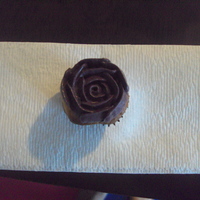 Piped Rose mini cupcake, just practising my piping skills