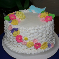 Basket Weave This was my first basket weave. I did this in my wilton's cake class. Also the first time I ever used Royal Icing. It was fun!