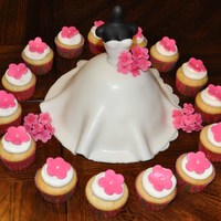 Bride I made this cake for a office bridal shower. The bride likes hippos so I found a pink hippo and placed it in one of the pictures and we got...