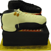 Michael Jordan Shoes Shoe box was made out of two half sheets, and each shoe was carved out of two stacked quarter sheets.
