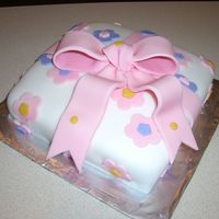 Class 3 Fondant this was my first fondant cake and I had a blast making it.