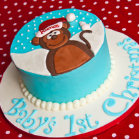 Monkey Christmas Cake 